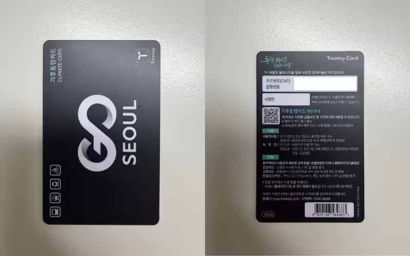 Climate Card frente y reverso