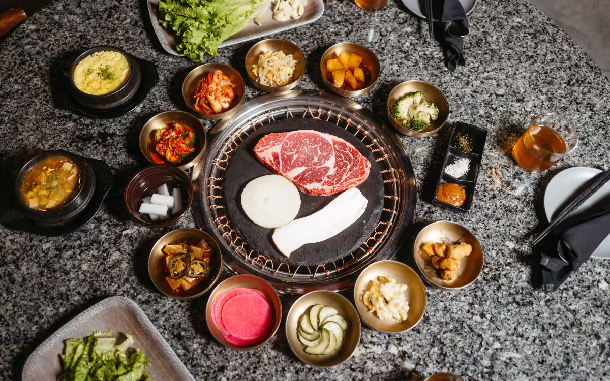 Asando carne al estilo coreano